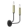 Zidna lampa AKASYA 2xE14/15W/230V crna/zlatna