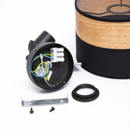 Zidna lampa ALBA 1xE27/15W/230V crna/smeđa