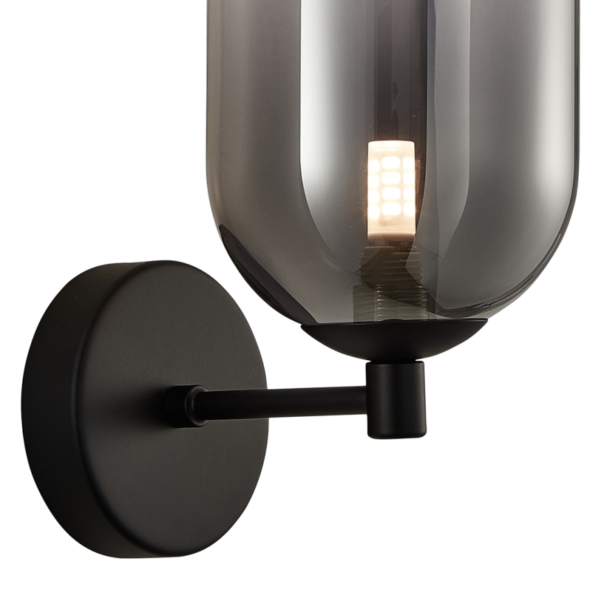 Zidna lampa ALIAS 1xG9/8W/230V crna/siva