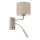 Zidna lampa ARDEN 1xE27/15W/230V + 1xG9/8W bež