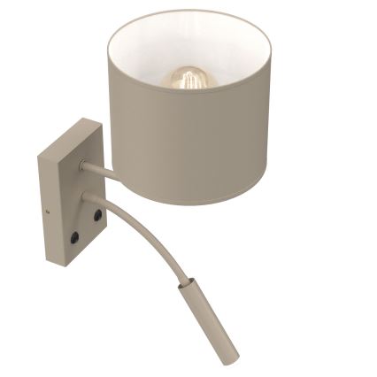 Zidna lampa ARDEN 1xE27/15W/230V + 1xG9/8W bež