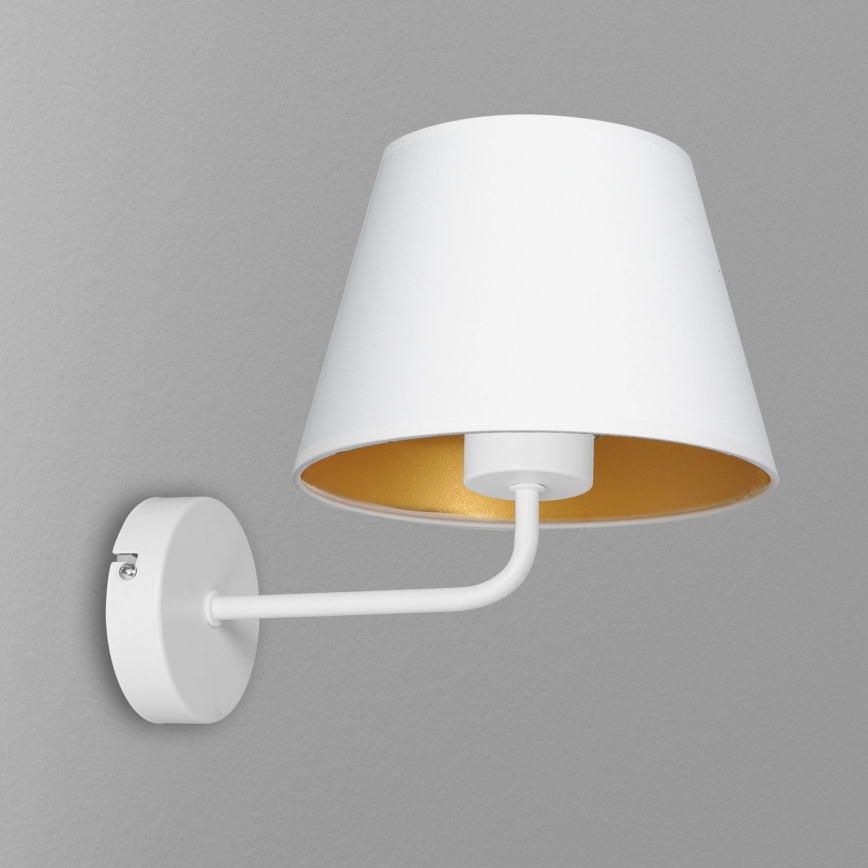 Zidna lampa ARDEN 1xE27/60W/230V bijela/zlatna