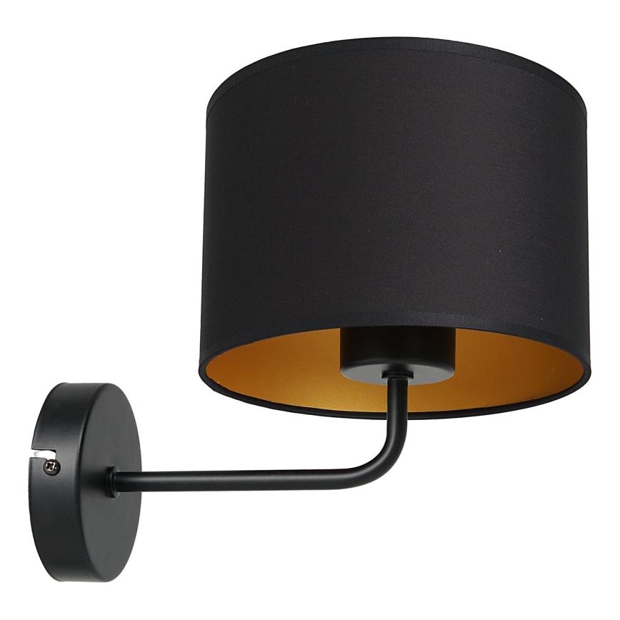 Zidna lampa ARDEN 1xE27/60W/230V crna/zlatna