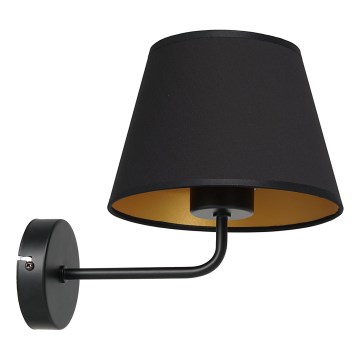 Zidna lampa ARDEN 1xE27/60W/230V crna/zlatna