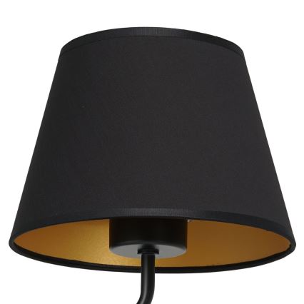 Zidna lampa ARDEN 1xE27/60W/230V crna/zlatna