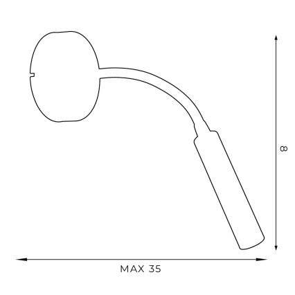 Zidna lampa ARDEN 1xG9/8W/230V bijela