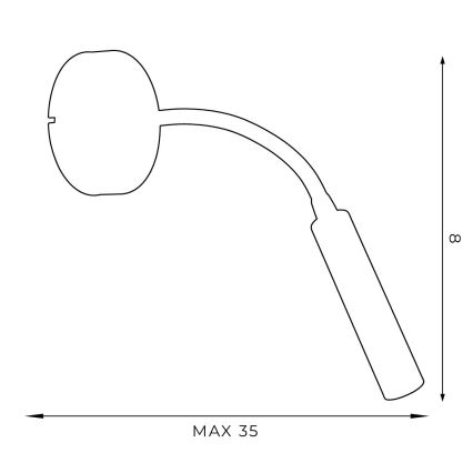 Zidna lampa ARDEN 1xG9/8W/230V bijela