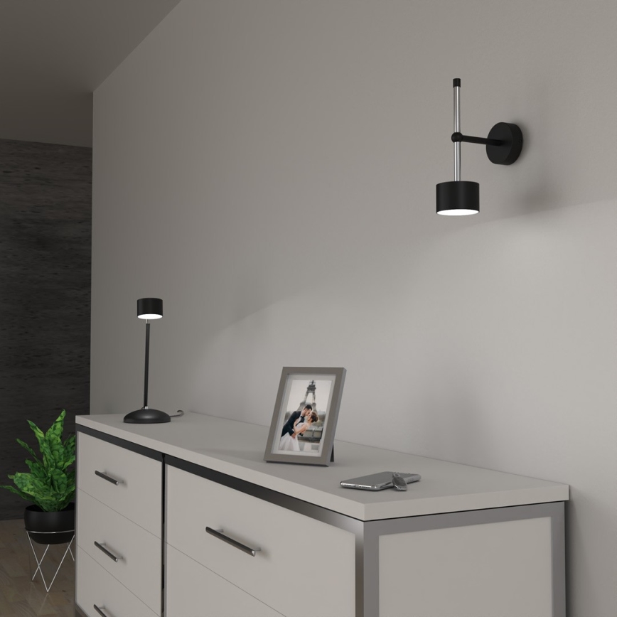 Zidna lampa ARENA 1xGX53/11W/230V crna/sjajni krom