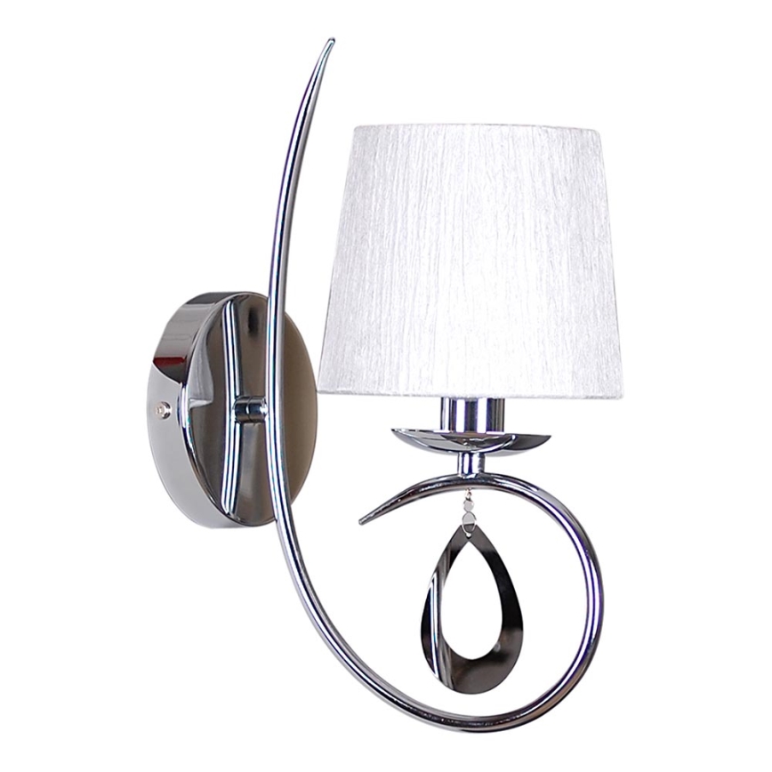 Zidna lampa ARNIKA 1xE14/40W/230V sjajni krom/bijela