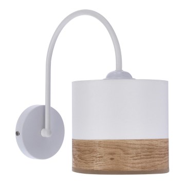 Zidna lampa BIANCO 1xE27/40W/230V bijela/smeđa