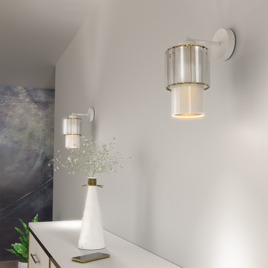 Zidna lampa BLANCO 1xE27/60W/230V bijela