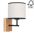 Zidna lampa BOHO 1xE27/25W/230V hrast – FSC certificirano