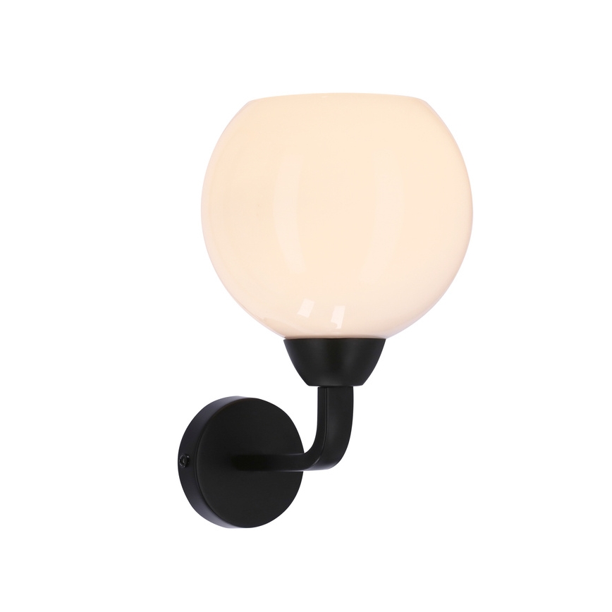 Zidna lampa CALDERA 1xE27/60W/230V crna
