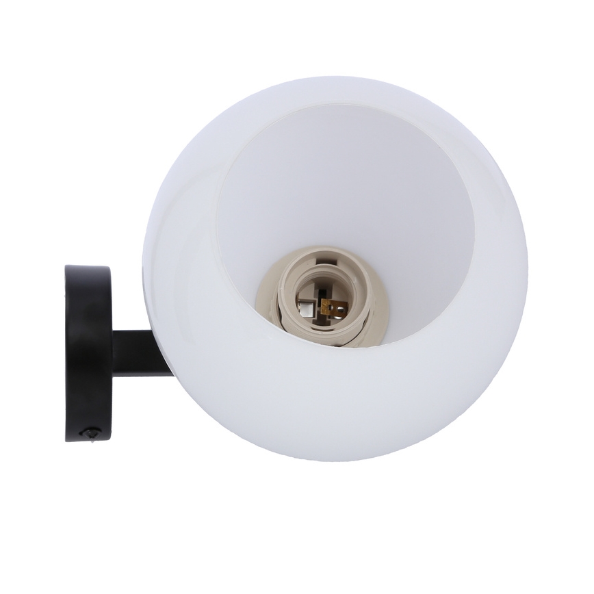Zidna lampa CALDERA 1xE27/60W/230V crna