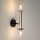 Zidna lampa DAISY 2xG9/12W/230V sjajni krom/crna/prozirna