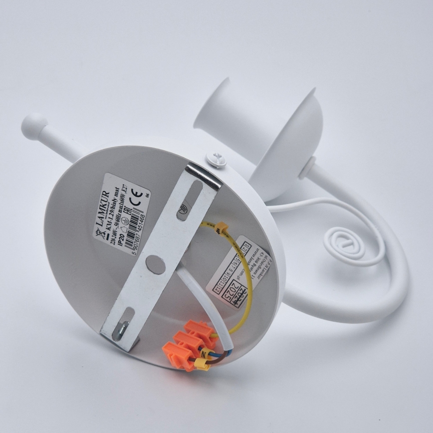Zidna lampa DONATO 1xE14/40W/230V bijela