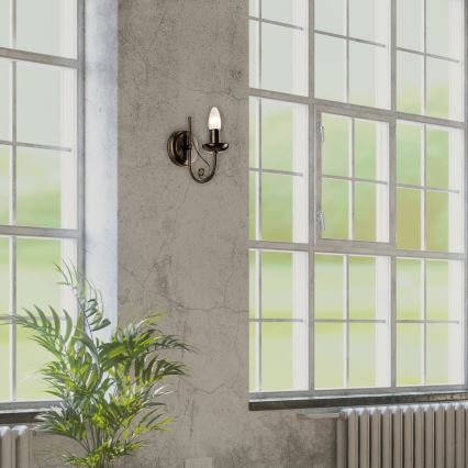 Zidna lampa DONATO 1xE14x40W/230V patina