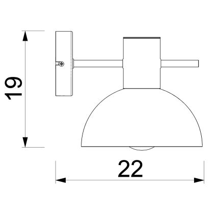 Zidna lampa ESTATE MINI 1xE27/15W/230V plava