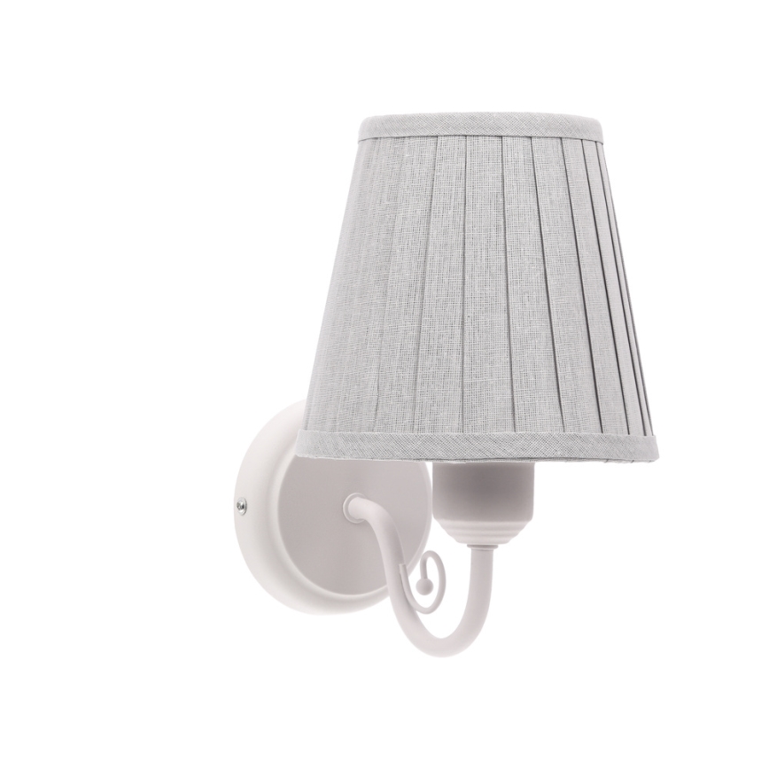 Zidna lampa FIREZ 1xE27/40W/230V bijela/siva