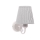 Zidna lampa FIREZ 1xE27/40W/230V bijela/siva