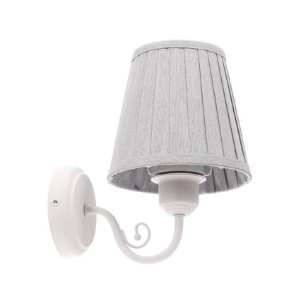 Zidna lampa FIREZ 1xE27/40W/230V bijela/siva