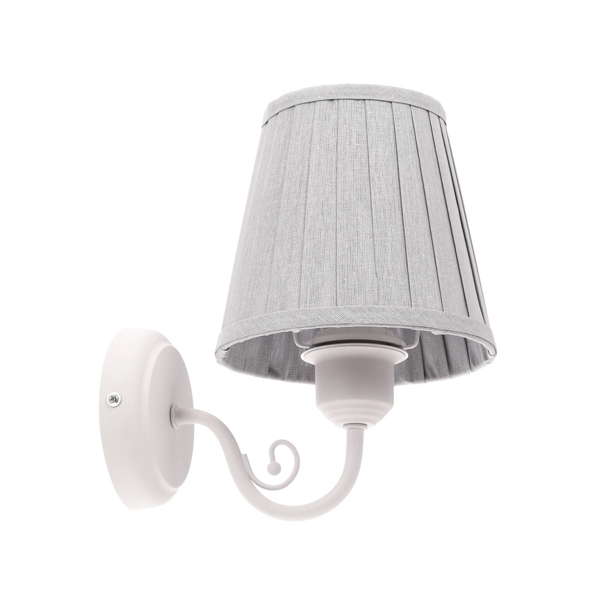 Zidna lampa FIREZ 1xE27/40W/230V bijela/siva