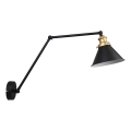 Zidna lampa FUNDO 1xE27/40W/230V crna/zlatna