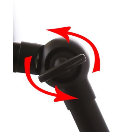 Zidna lampa FUNDO 1xE27/40W/230V crna/zlatna