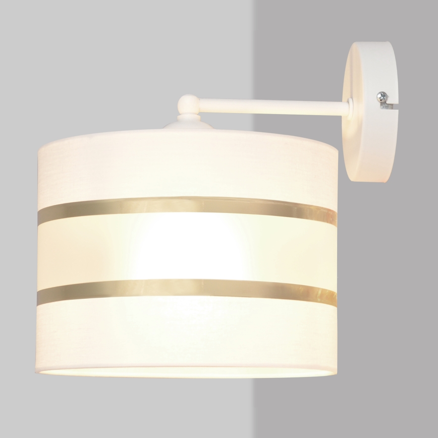 Zidna lampa HELEN 1xE27/15W/230V bijela/zlatna