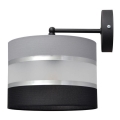 Zidna lampa HELEN 1xE27/15W/230V crna/siva/srebrna