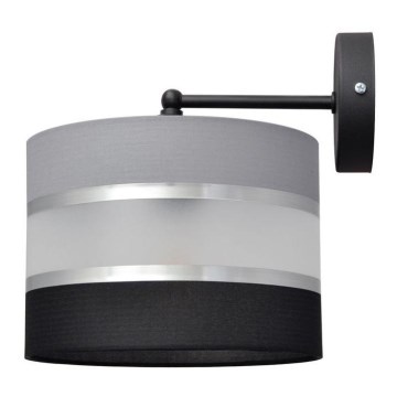 Zidna lampa HELEN 1xE27/15W/230V crna/siva/srebrna