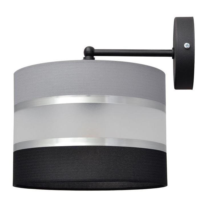 Zidna lampa HELEN 1xE27/15W/230V crna/siva/srebrna