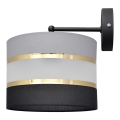 Zidna lampa HELEN 1xE27/15W/230V crna/siva/zlatna