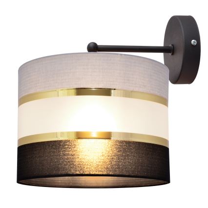Zidna lampa HELEN 1xE27/15W/230V crna/siva/zlatna