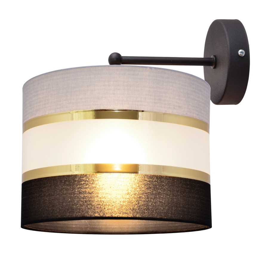 Zidna lampa HELEN 1xE27/15W/230V crna/siva/zlatna