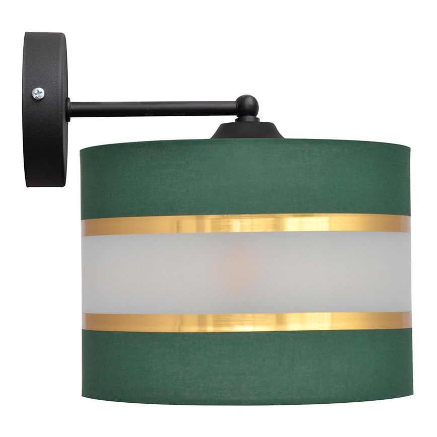 Zidna lampa HELEN 1xE27/15W/230V zelena/zlatna