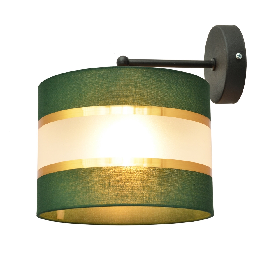 Zidna lampa HELEN 1xE27/15W/230V zelena/zlatna