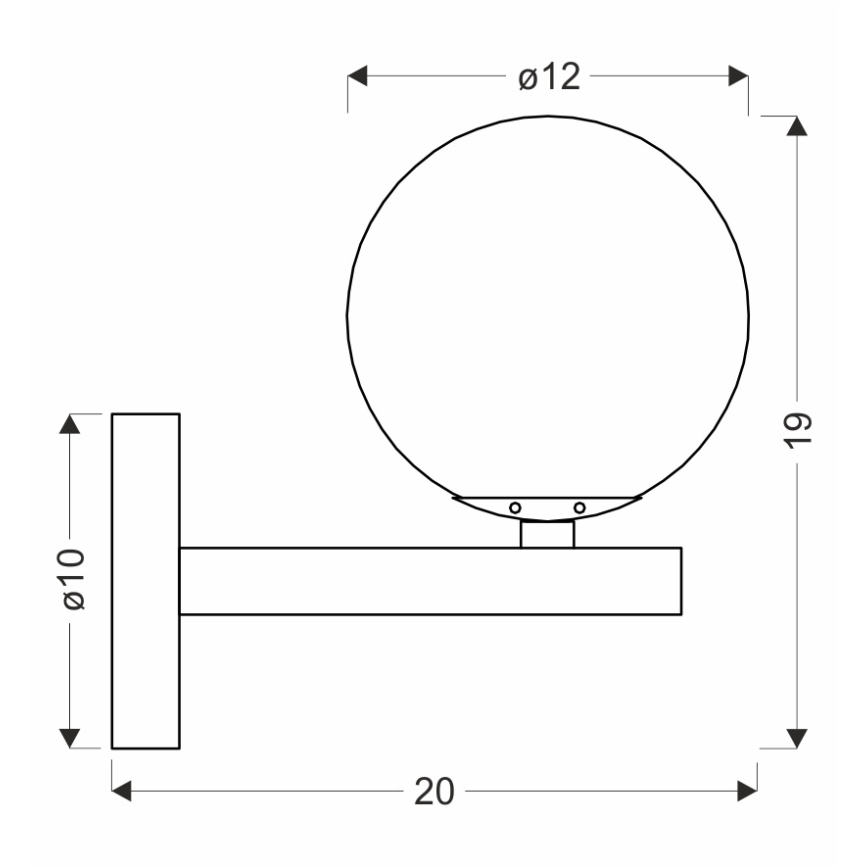 Zidna lampa KAMA 1xG9/28W/230V crna/dimna crna