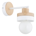 Zidna lampa LARSO 1xE27/15W/230V bijela/bež