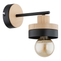 Zidna lampa LARSO 1xE27/15W/230V crna/bež