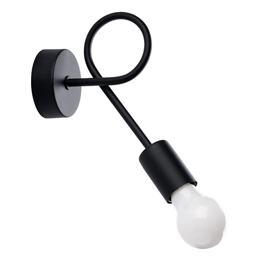 Zidna lampa LEVAR 1xE27/15W/230V crna