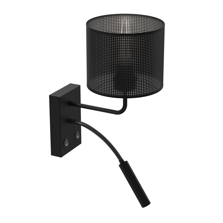 Zidna lampa LOFT SHADE 1xE27/60W+1xG9/8W/230V crna