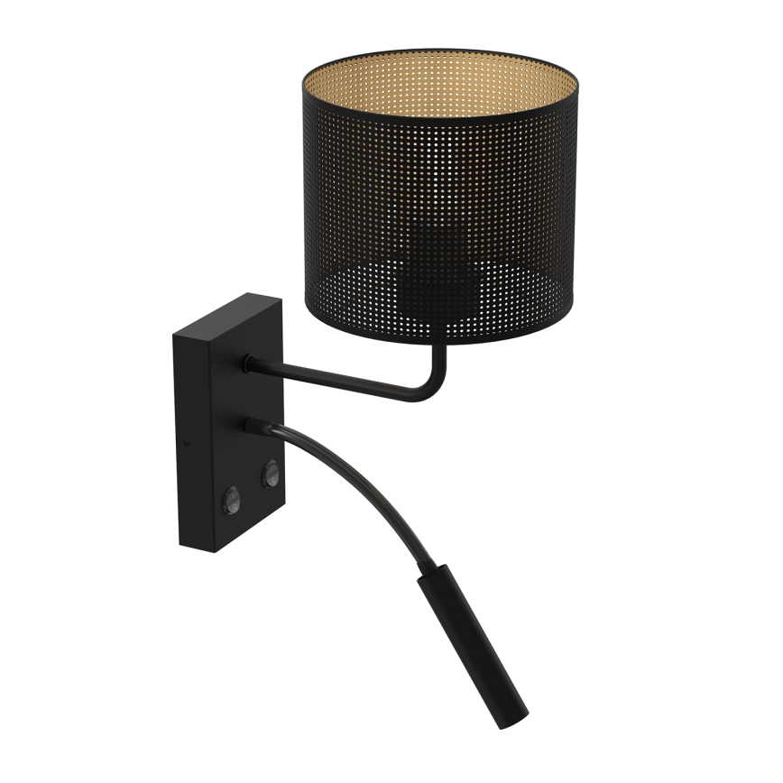 Zidna lampa LOFT SHADE 1xE27/60W+1xG9/8W/230V crna/zlatna