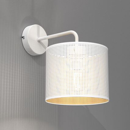 Zidna lampa LOFT SHADE 1xE27/60W/230V bijela/zlatna