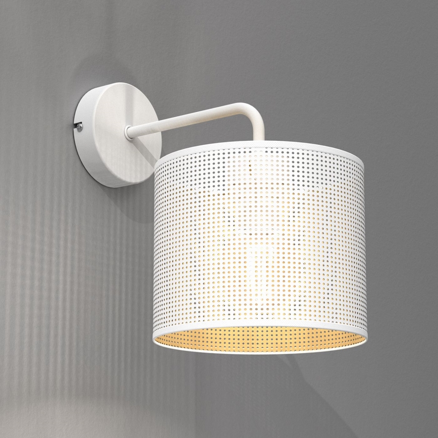 Zidna lampa LOFT SHADE 1xE27/60W/230V bijela/zlatna
