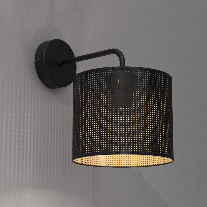 Zidna lampa LOFT SHADE 1xE27/60W/230V crna/zlatna