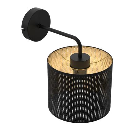 Zidna lampa LOFT SHADE 1xE27/60W/230V crna/zlatna