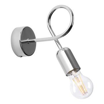 Zidna lampa LOOP 1xE27/15W/230V sjajni krom