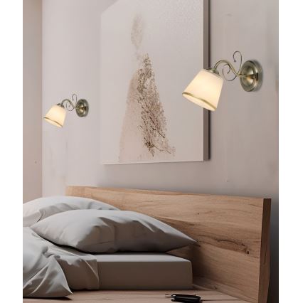 Zidna lampa LOSANNA 1xE14/40W/230V mjeden