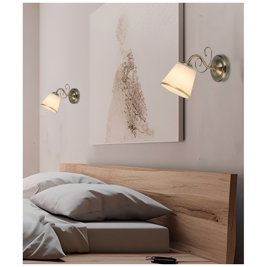 Zidna lampa LOSANNA 1xE14/40W/230V mjeden
